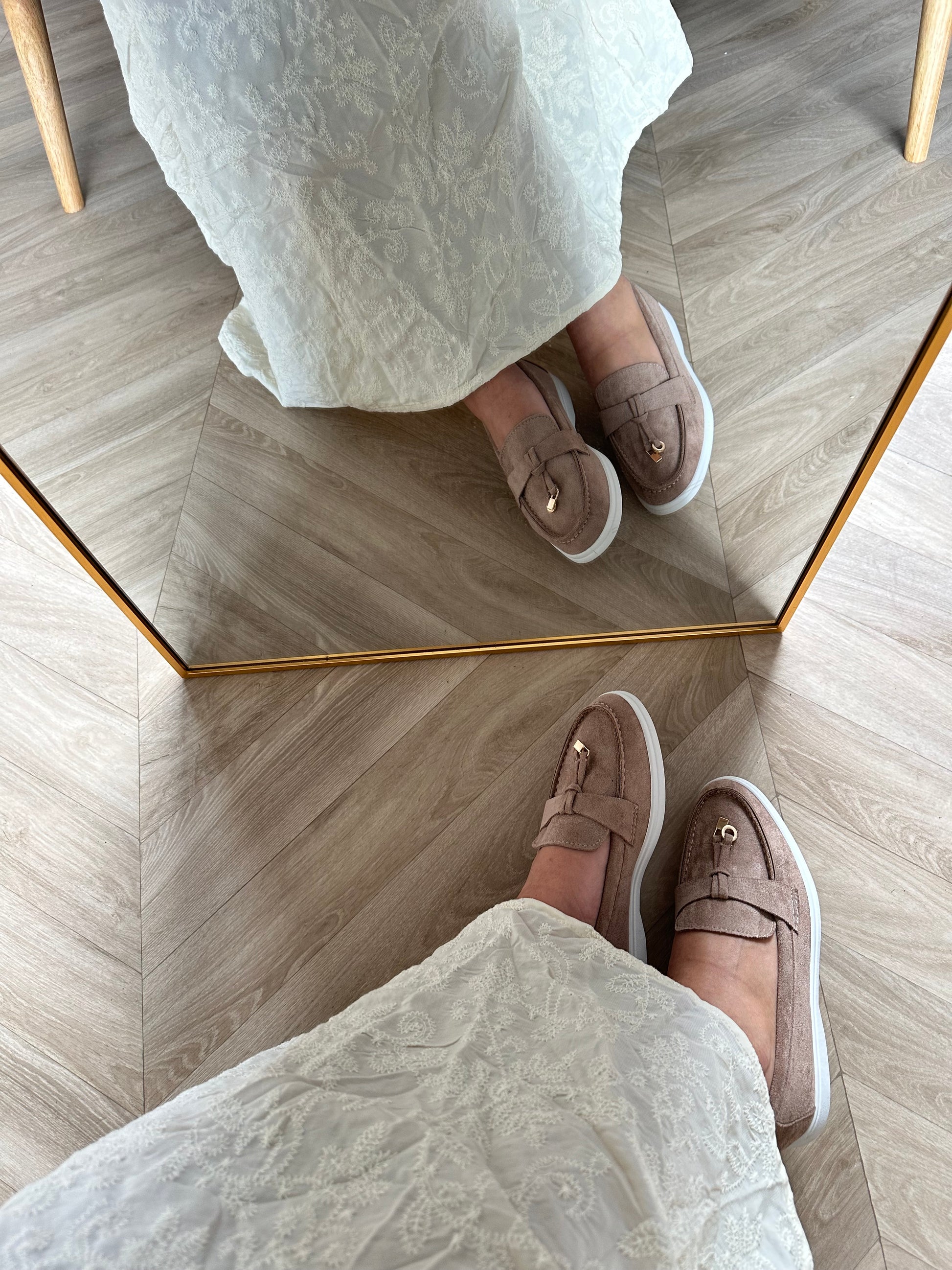 Lola loafer taupe - Coilé Fashion