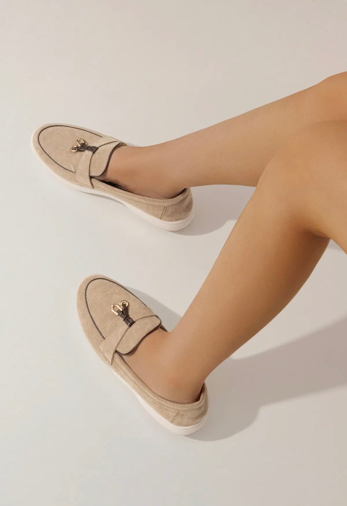 Jade loafer taupe