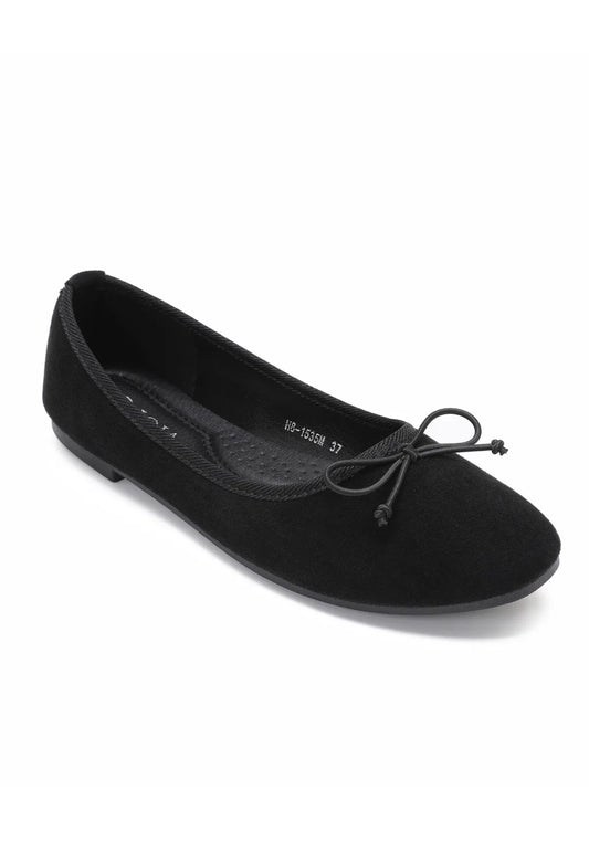 Clara ballerina zwart suède