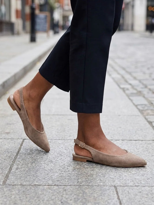 Katie flats taupe