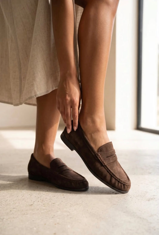 Mira loafer bruin suède