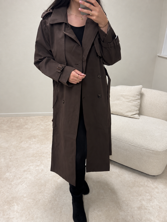 Senna trenchcoat bruin