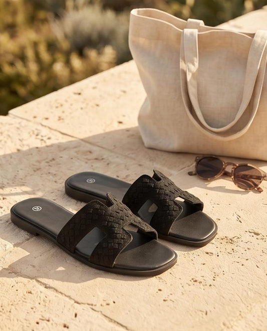 Nila slippers zwart